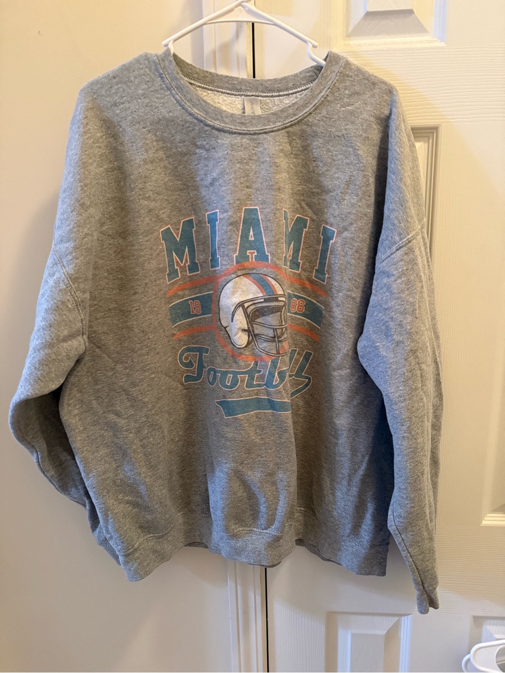 Miami Football Grey Crewneck Sweatshirt